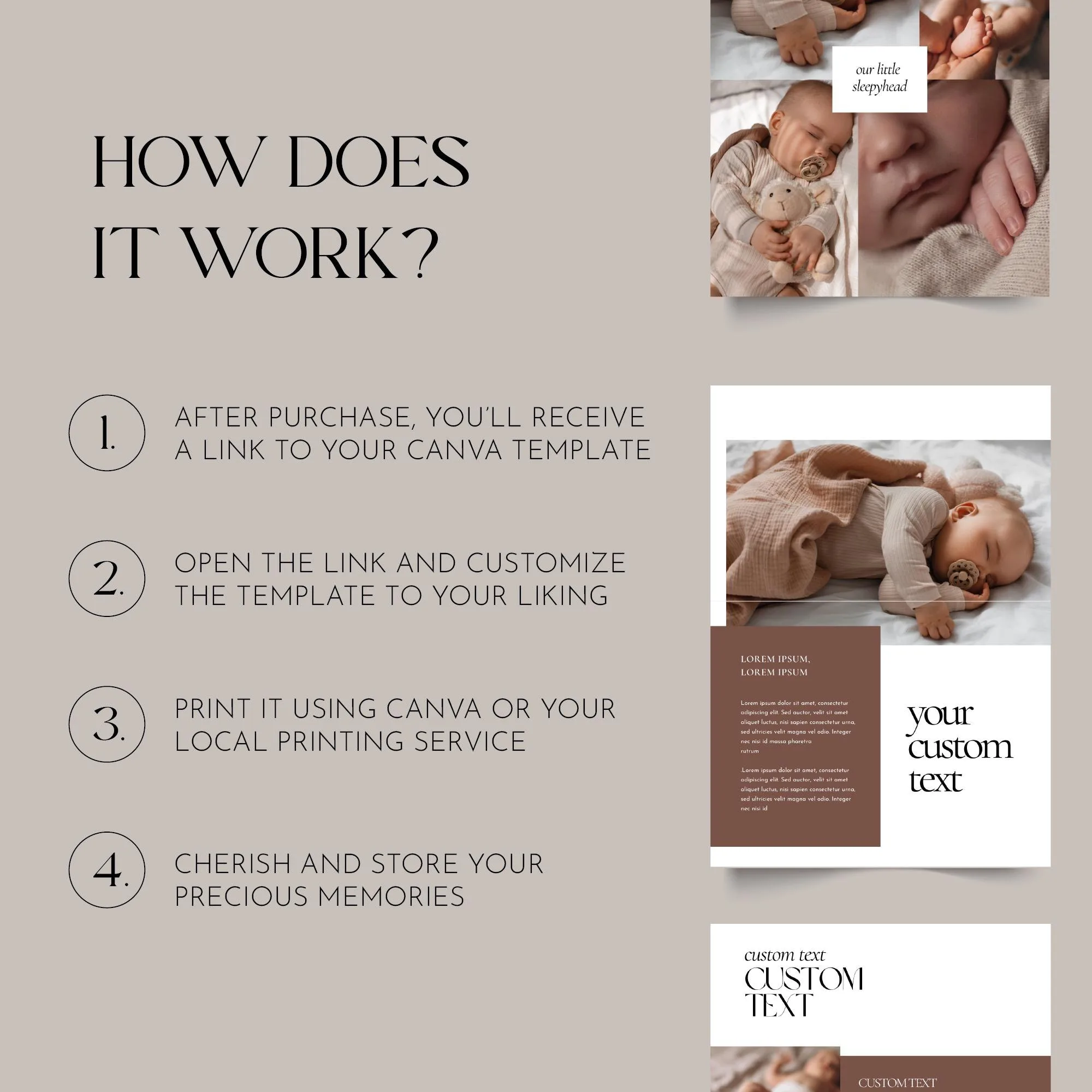 Newborn Baby Memory Magazine Template – 30 Pages – preview 3