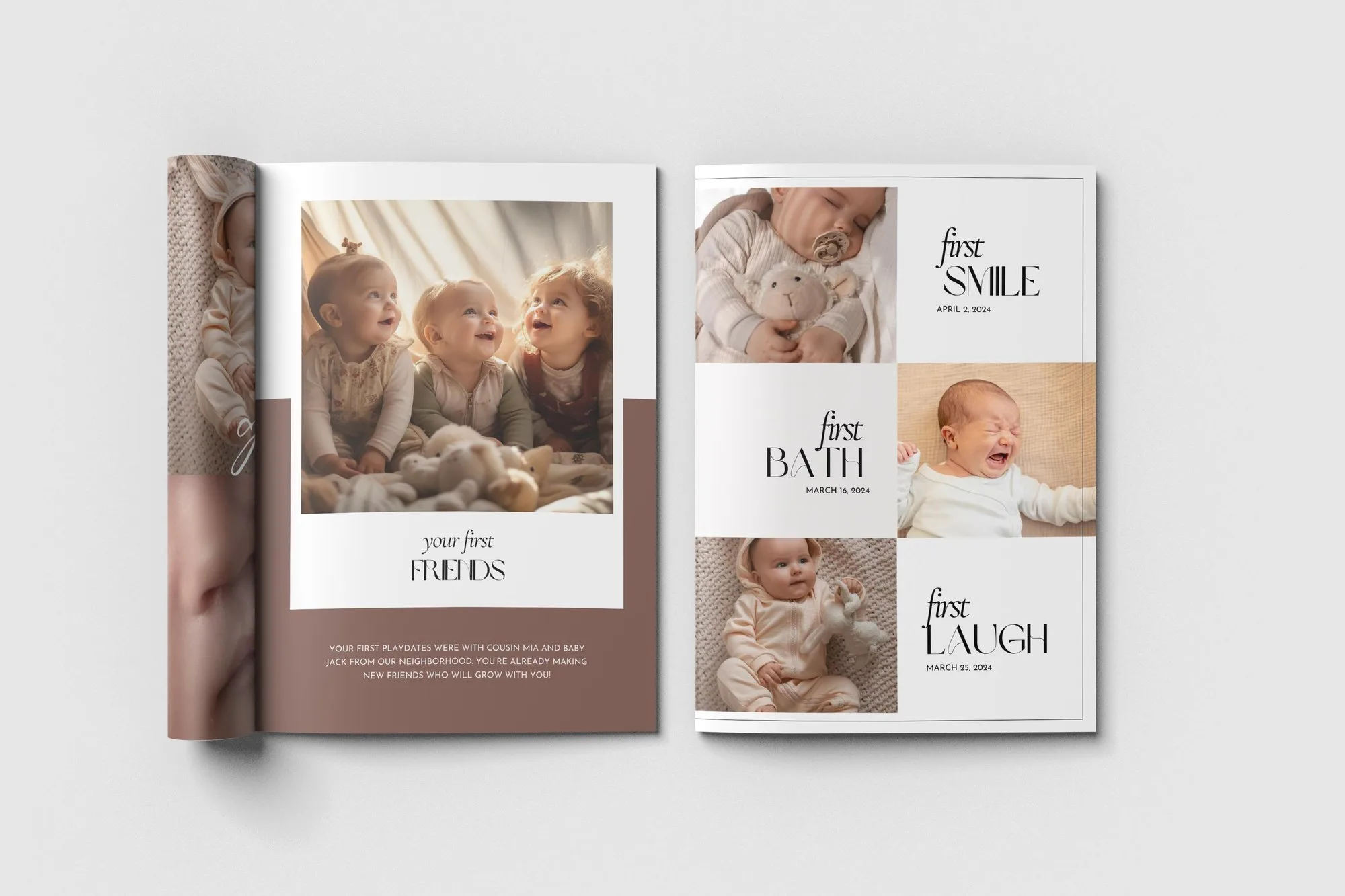 Newborn Baby Memory Magazine Template – 30 Pages – preview 8