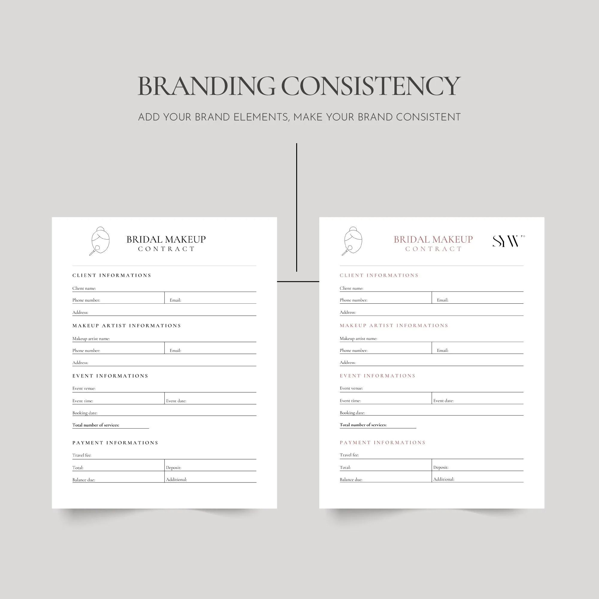 Bridal Hair & Makeup Contract Template Bundle – preview 6
