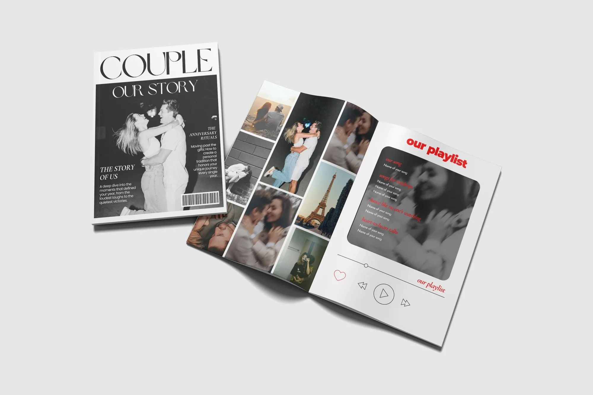 Couple's Magazine Template – Personalized Love Story Gift – preview 6