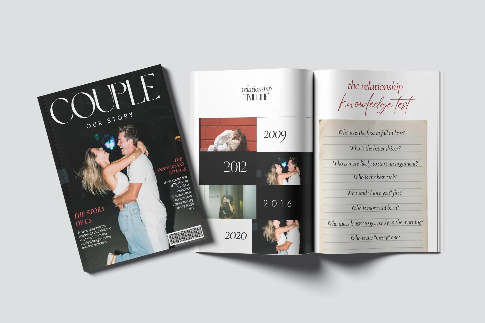 Couple's Magazine Template – Personalized Love Story Gift – preview 7