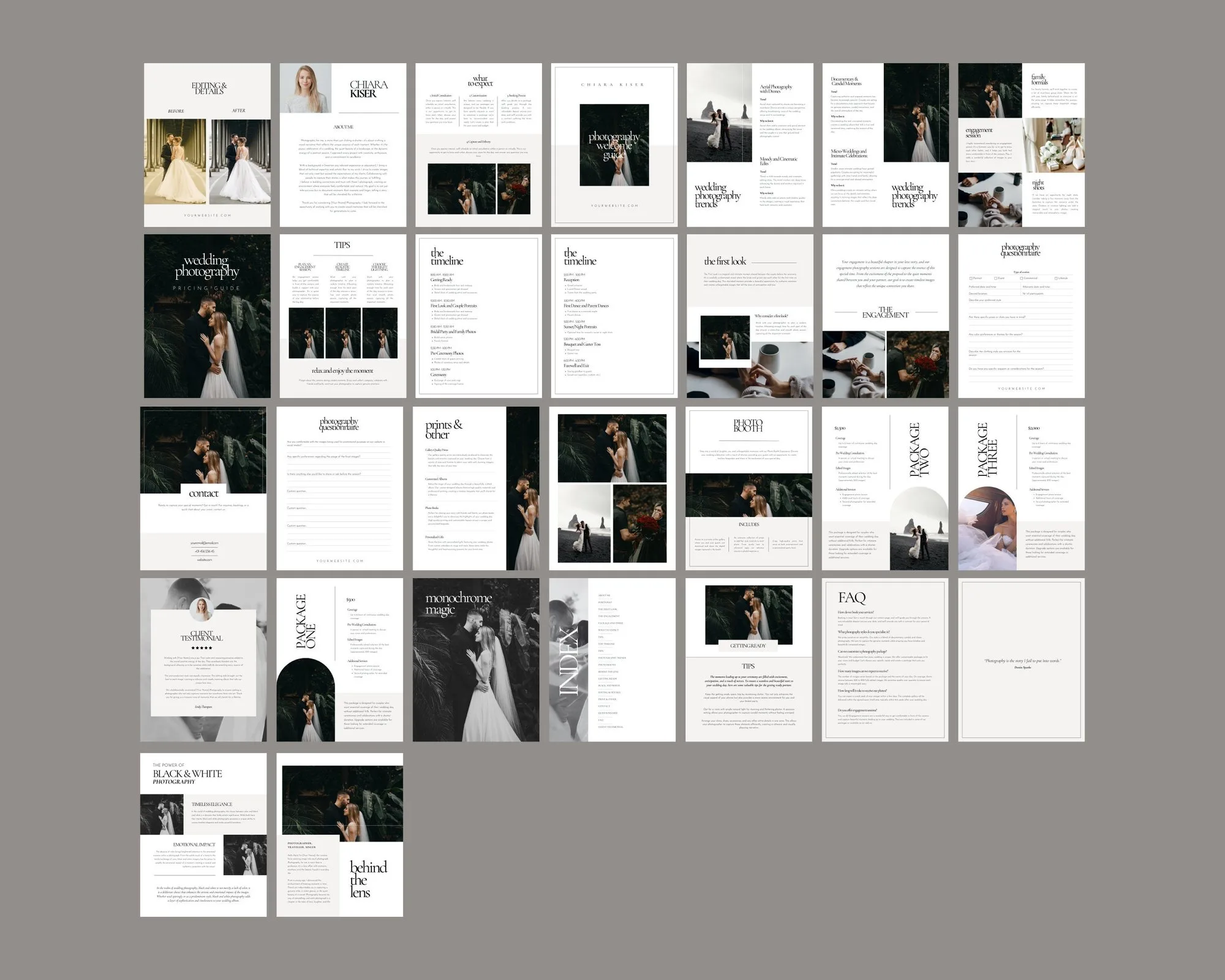 Wedding Photography Pricing Guide Template – 30 Pages – preview 5